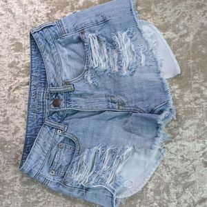 American Eagle shorts/Size 2/Bright blue denim